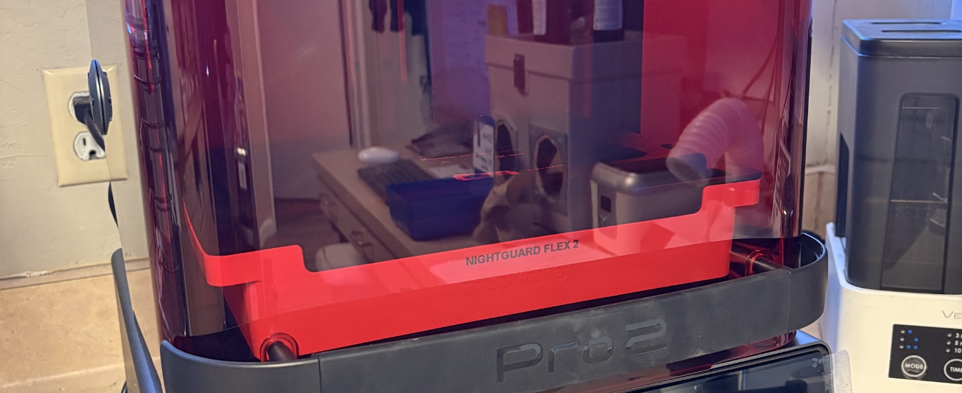 Close up of dental 3D printer