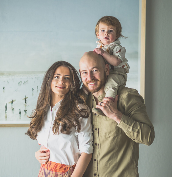 Dr. David Nisenboym with his family