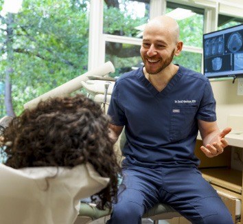 photo of Dr. David With Patient