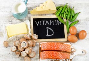 Group of foods high in Vitamin D. 